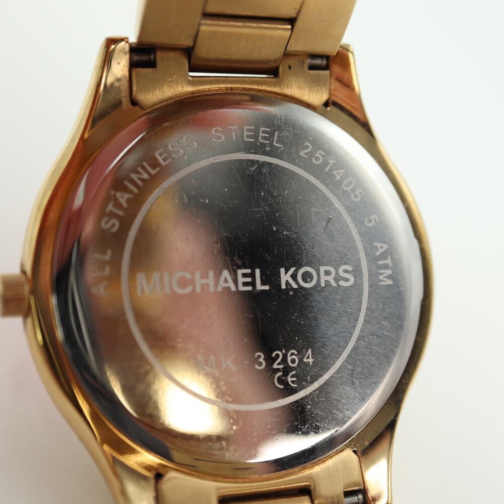 Michael Kors Gold-Tone Bracelet Watch with Pink Dial - Picture 9 of 9